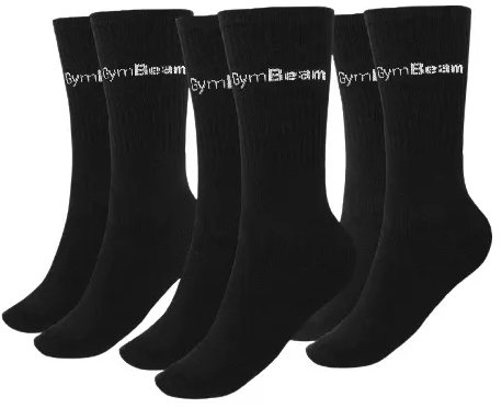 GymBeam 3/4 Socks 3Pack černé S