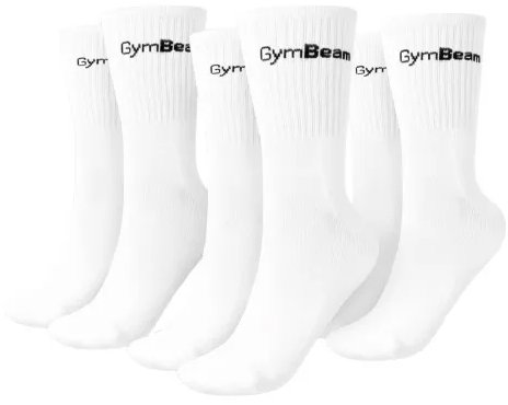 GymBeam 3/4 Socks 3Pack bílé M