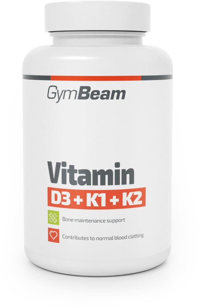GymBeam Vitamín D3+K1+K2 60 kapslí