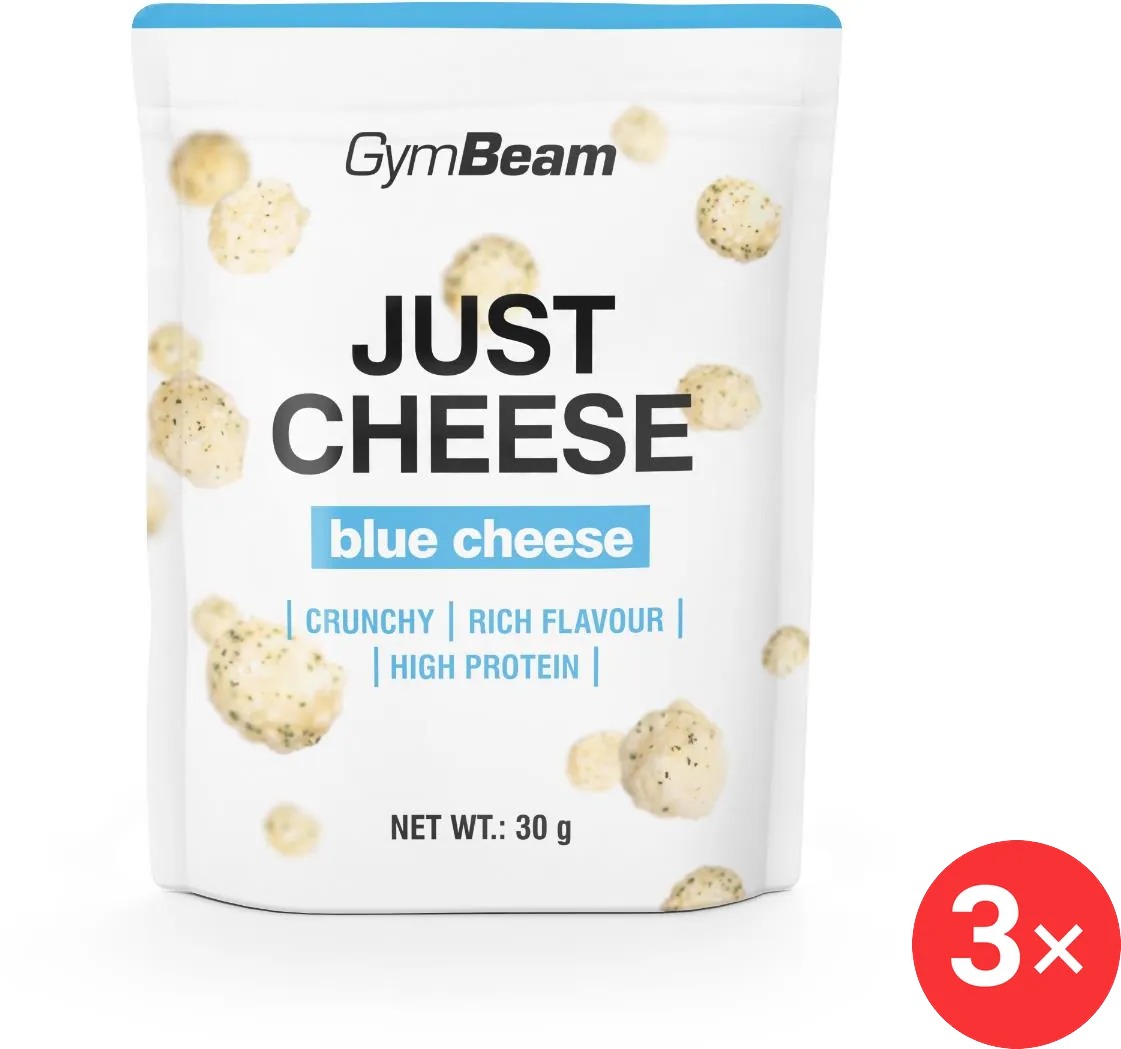 GymBeam Just Cheese modrý sýr 3 x 30 g