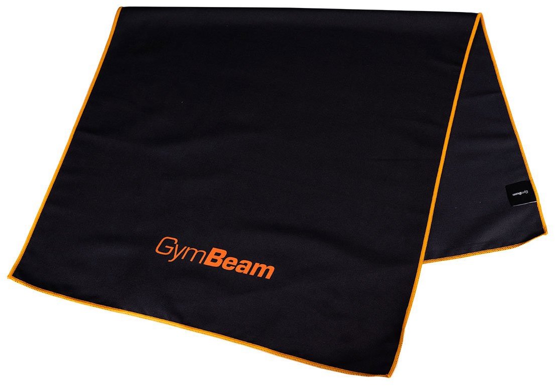 GymBeam Sportovní rychleschnoucí ručník black/orange