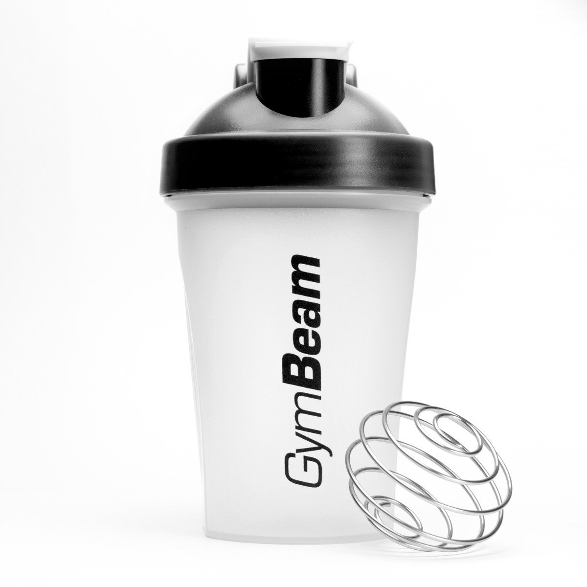 GymBeam Šejkr Blend Bottle průsvitně-černý 400 ml