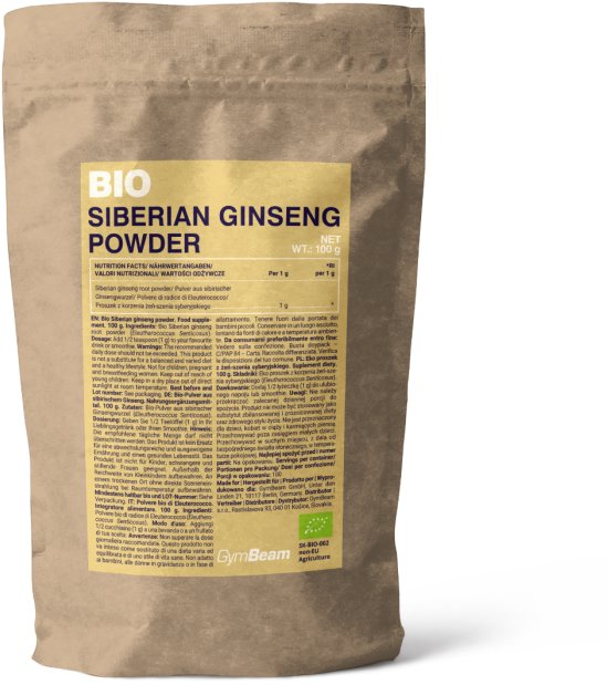 GymBeam BIO prášek ze sibiřského ženšenu 100 g
