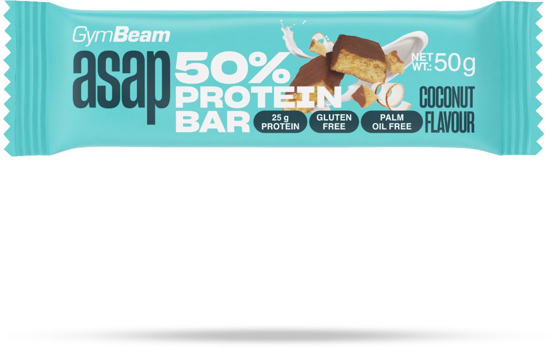 GymBeam ASAP 50% Protein Bar Kokos 50 g