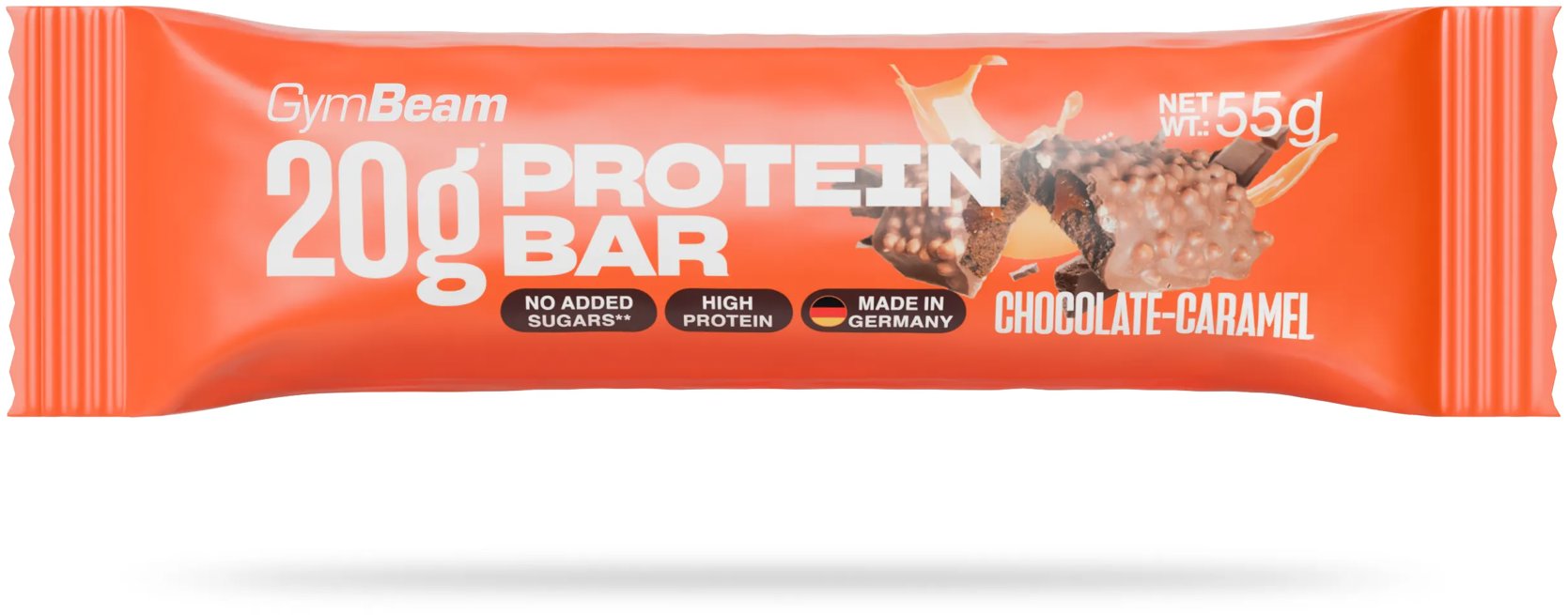 GymBeam 20 g Protein bar čokoláda karamel 55 g