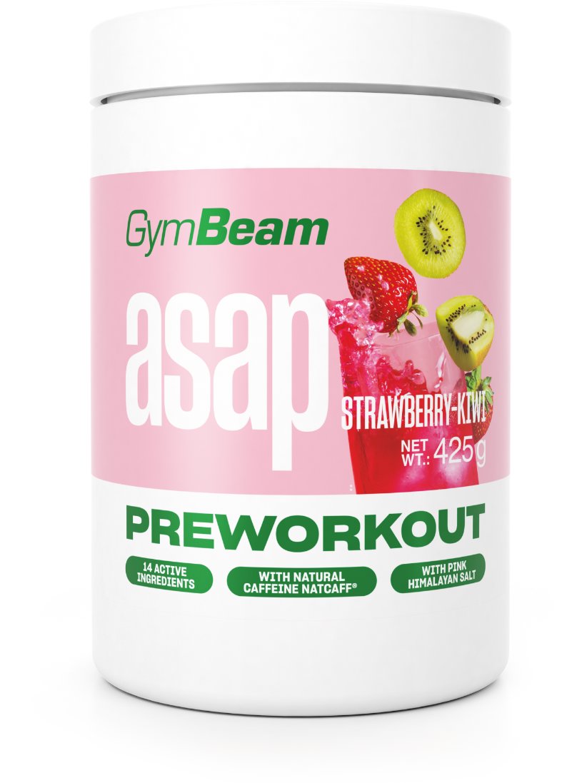GymBeam ASAP Pre-Workout 425 g Jahoda-kiwi