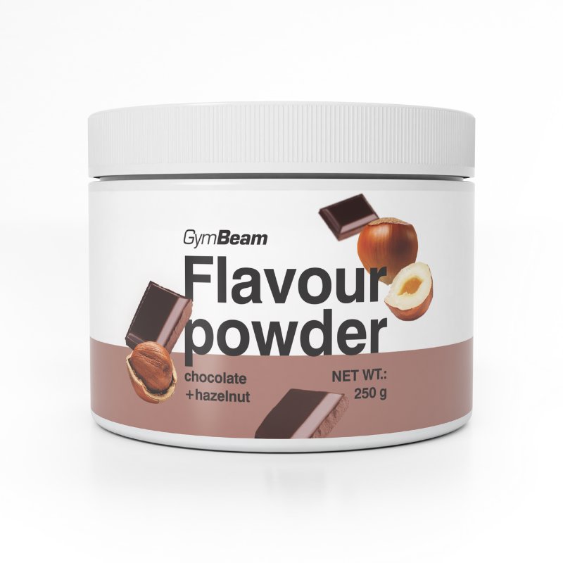 GymBeam Flavour powder čokoláda - lískový ořech 250 g
