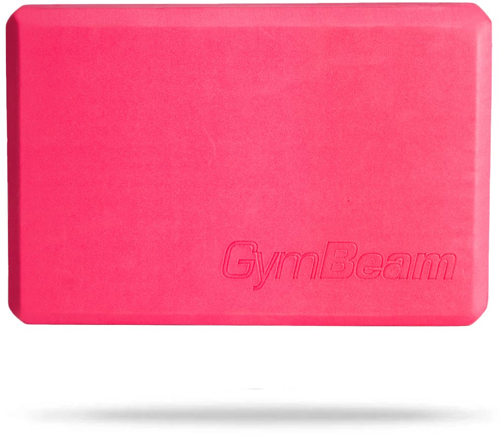 GymBeam Pěnová kostka na jógu růžová