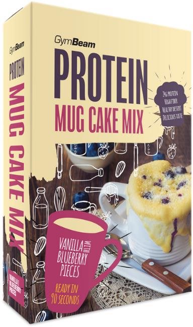 GymBeam Proteinový Mug Cake Mix 500 g Vanilka s kousky borůvek