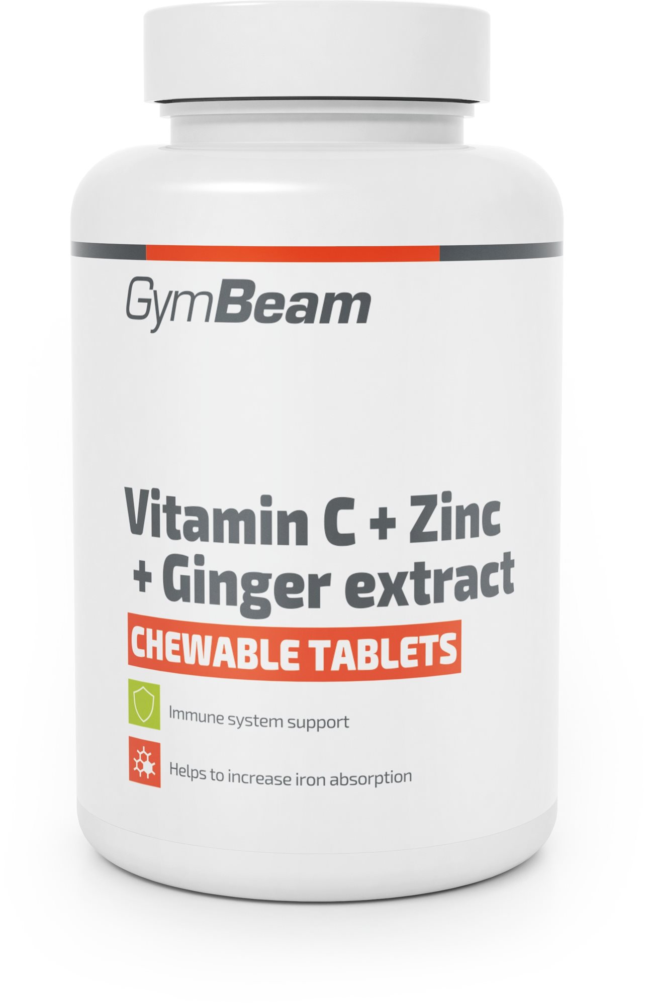 GymBeam Vitamín C + Zinek + extrakt ze zázvoru 90 tablet