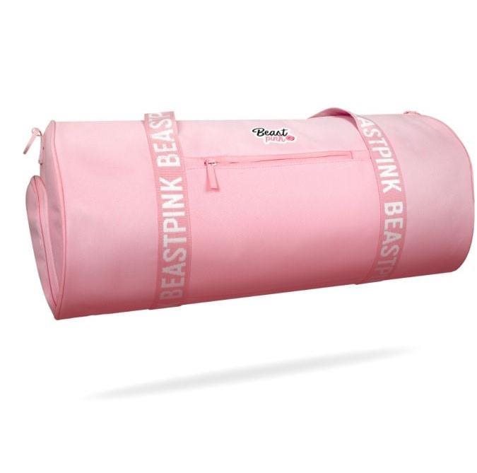 GymBeam BeastPink Sportovní taška Barrel Baby Pink