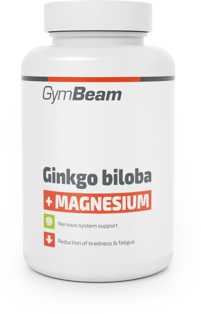 GymBeam Ginkgo Biloba + Magnesium, 90 kapslí
