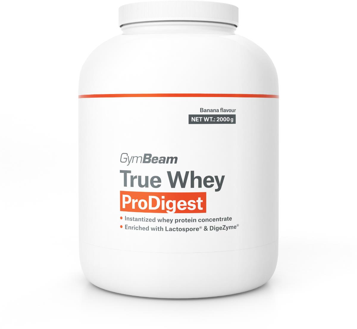 GymBeam True Whey ProDigest 2000 g, banana