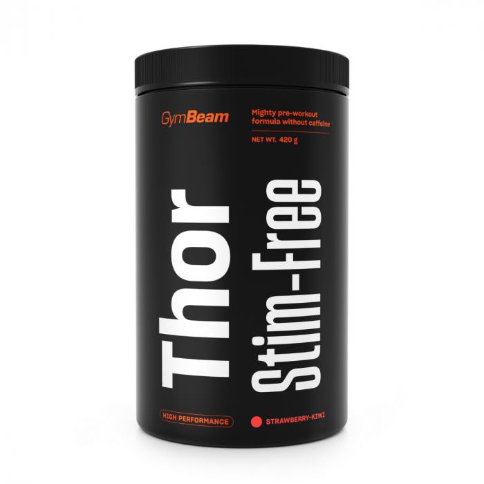 GymBeam Pre-Workout Thor Stim-free 420 g - jahoda/kiwi