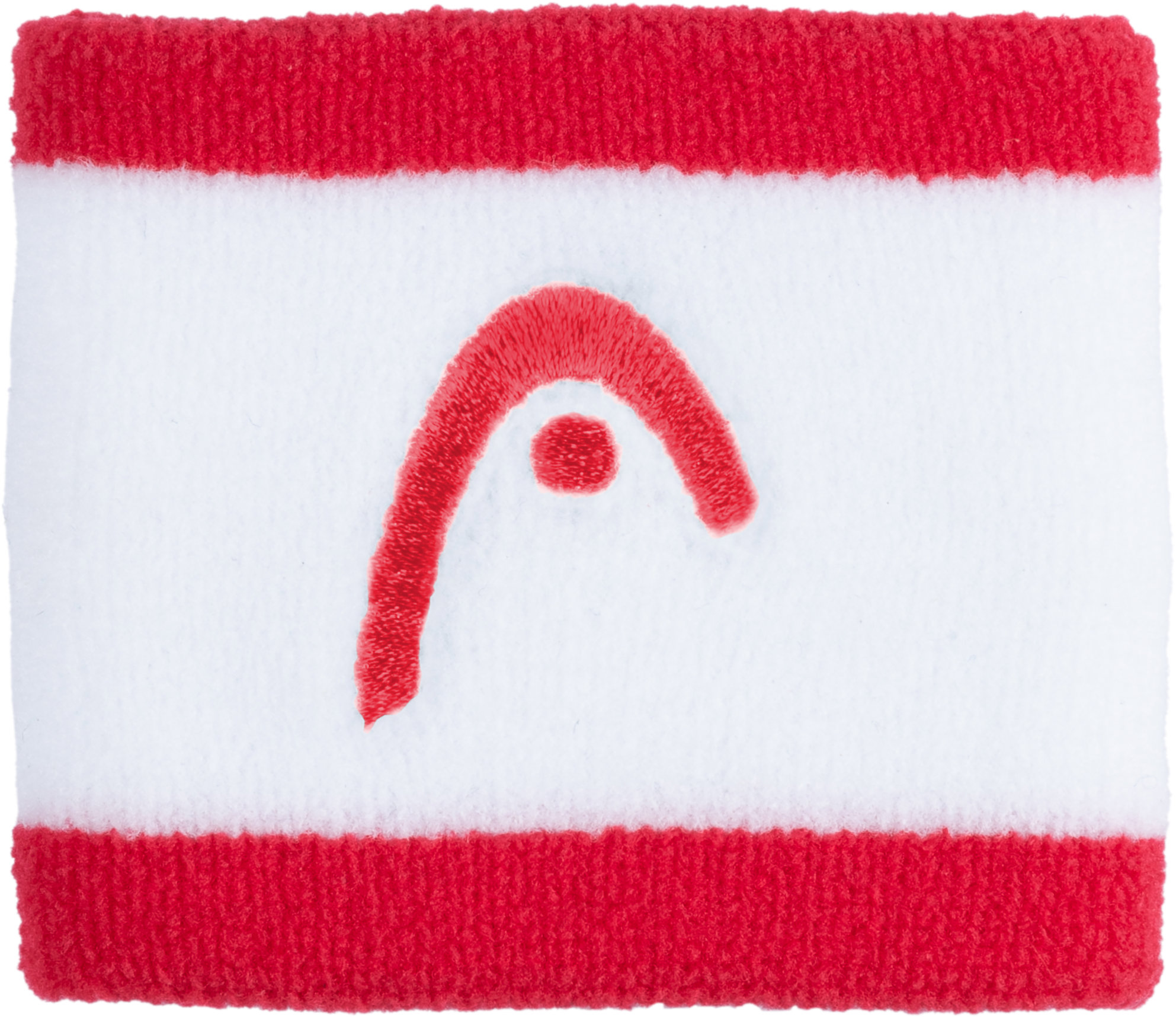 Head Wristband striped 2,5" červené