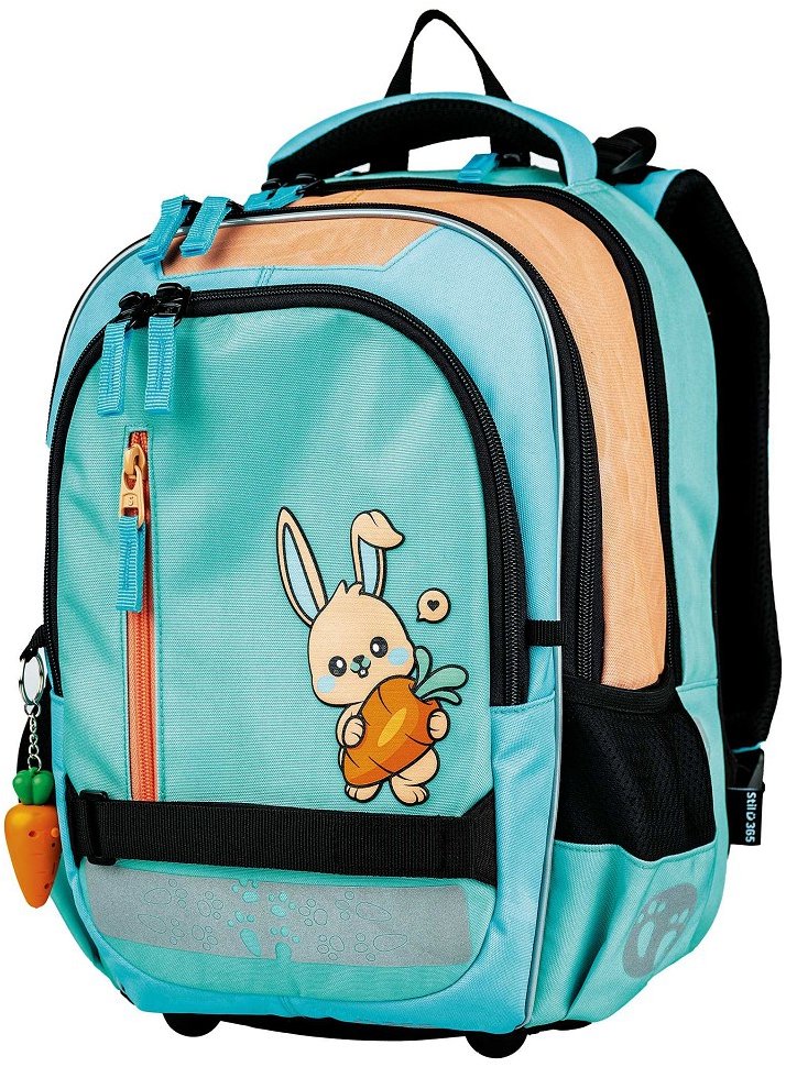 Dětská helma 365 Stil Junior Bunny v růžovém designu s motivem králíčka.