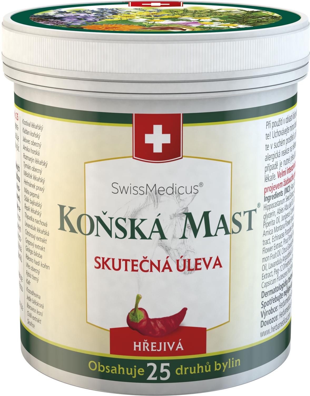 SwissMedicus Koňská Mast hřejivá 500 ml