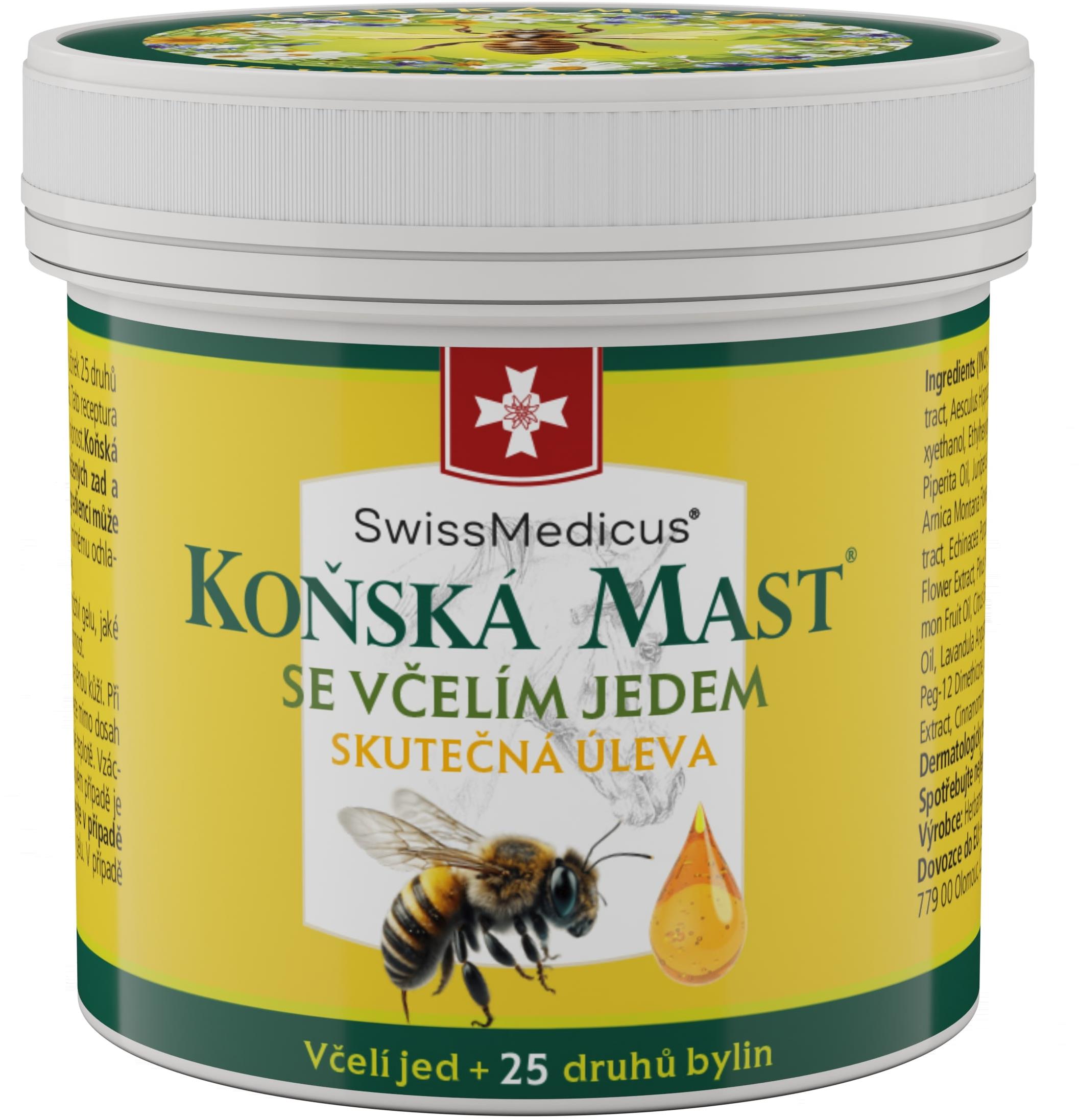 SwissMedicus Koňská Mast se včelím jedem 150 ml