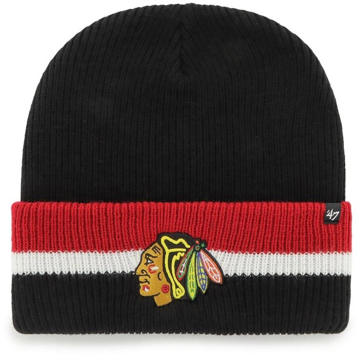 47 Brand Čepice NHL Split Cuff Knit SR Chicago Blackhawks, HS23