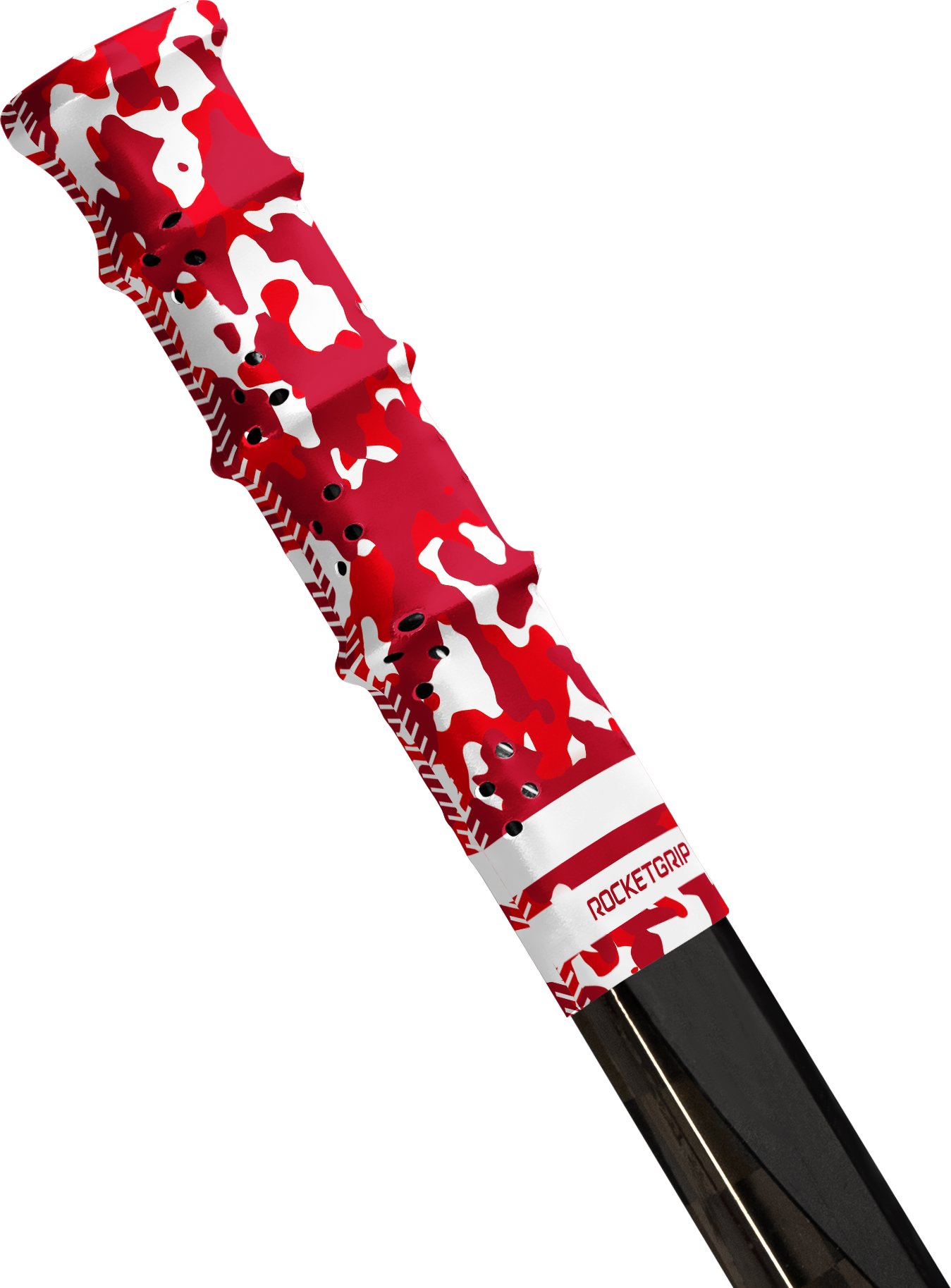 RocketGrip Koncovka Hole Camo Grip červená, HS25