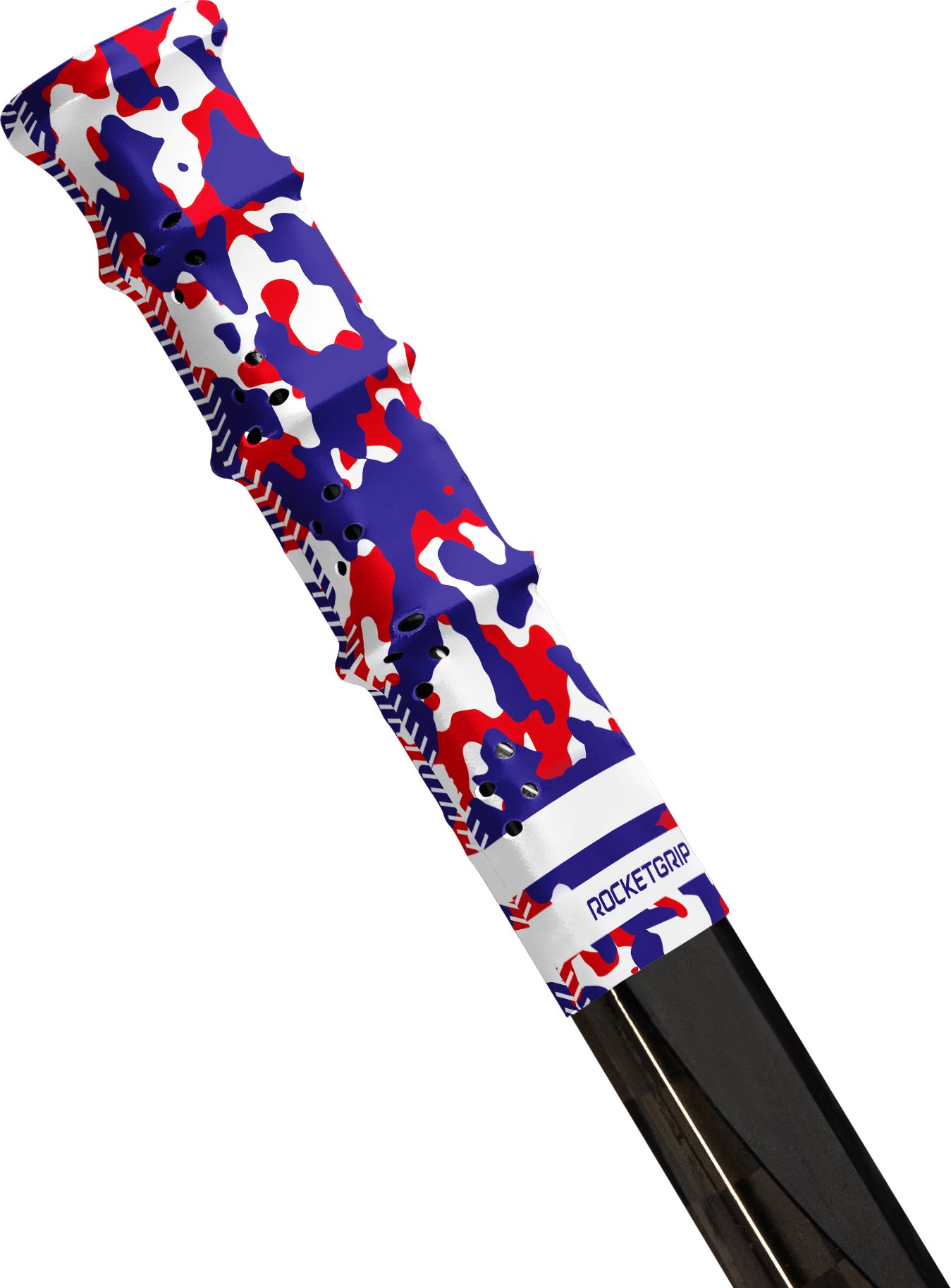 RocketGrip Koncovka Hole Camo Grip tmavě modrá-červená, HS25