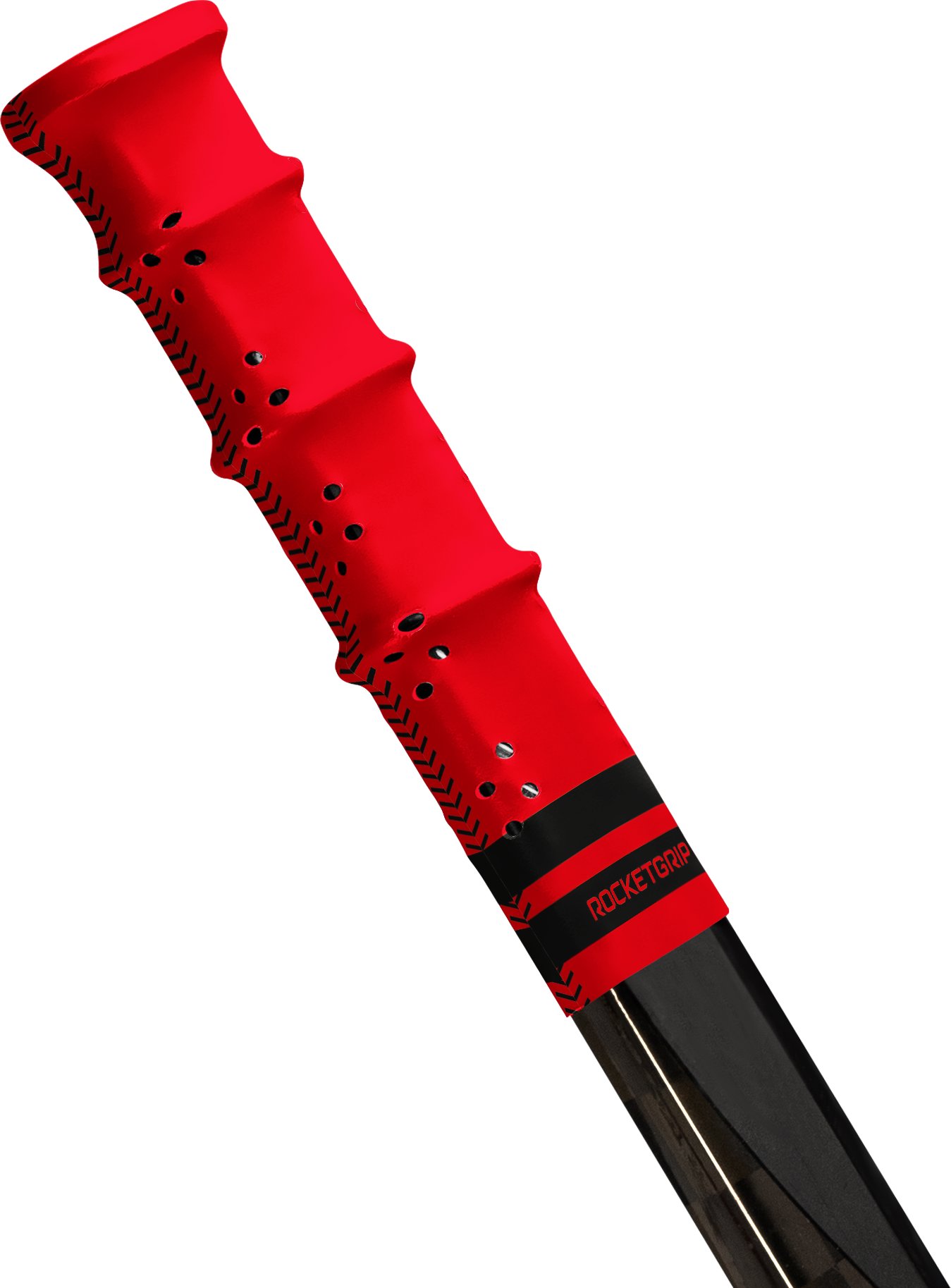 RocketGrip Koncovka Hole Color Grip červená-černá, HS25