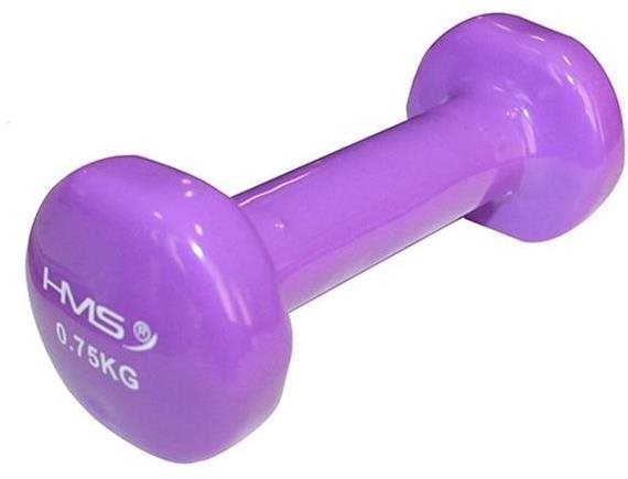 Litinová činka pokrytá vinylem HMS 0,75 kg