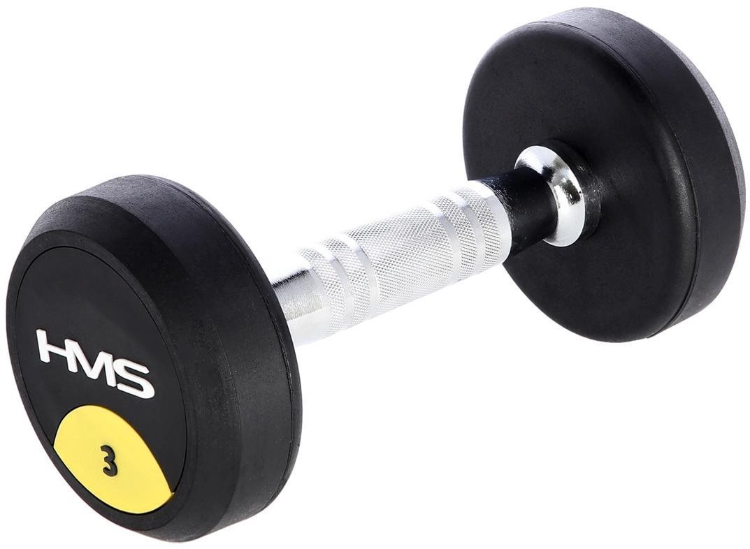 Pogumovaná jednoruční činka HMS HG Pro 3 kg