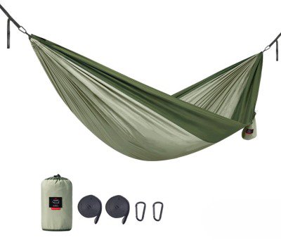 Naturehike hamaka s popruhy k uchycení pro 2 osoby 690 g - zelená
