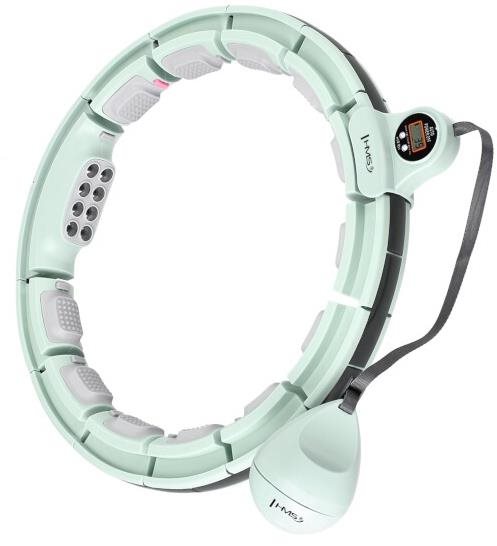 HMS HHM13 hula hoop obruč se závažím, magnety a počítadlem, zelená