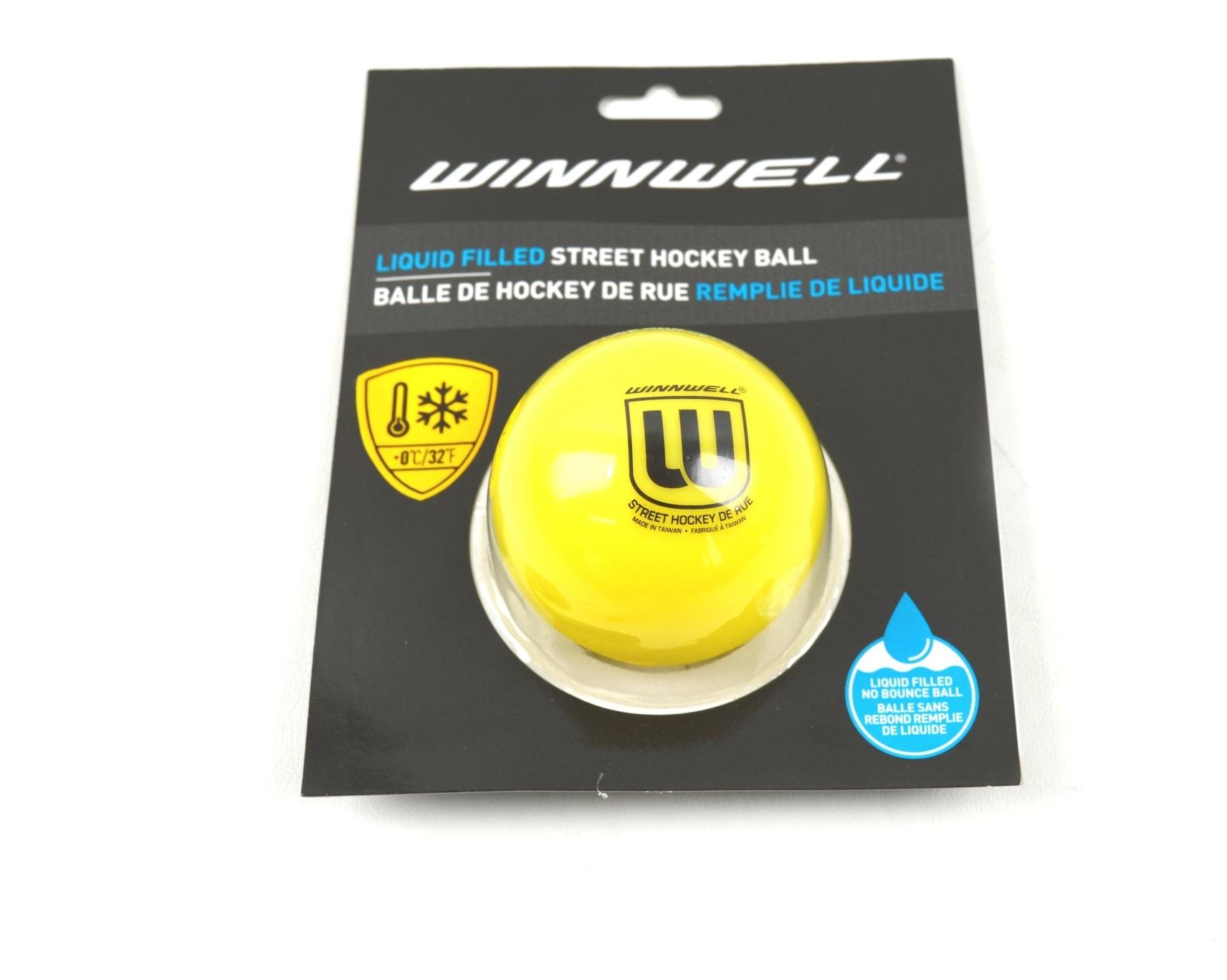 WINNWELL BALÓNEK LIQUID FILLED Florbalový míček, žlutá, velikost