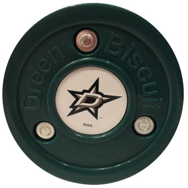 Green Biscuit DALLAS STARS NHL Puk, tmavě zelená, velikost