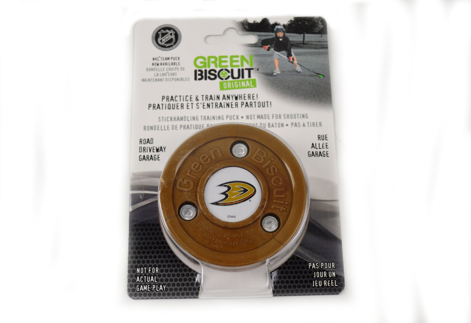 Green Biscuit ANAHEIM DUCKS NHL Puk, hnědá, velikost