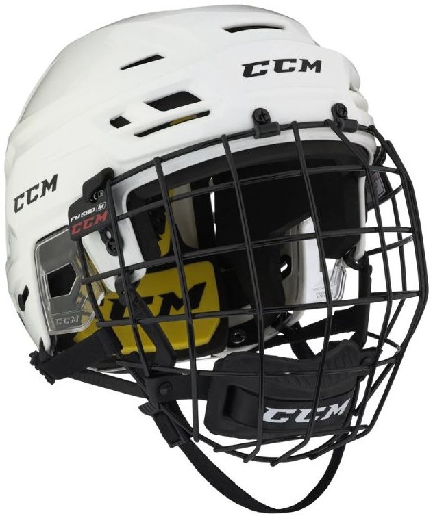 CCM Tacks 210 Combo SR, bílá, Senior, L, 58-63cm