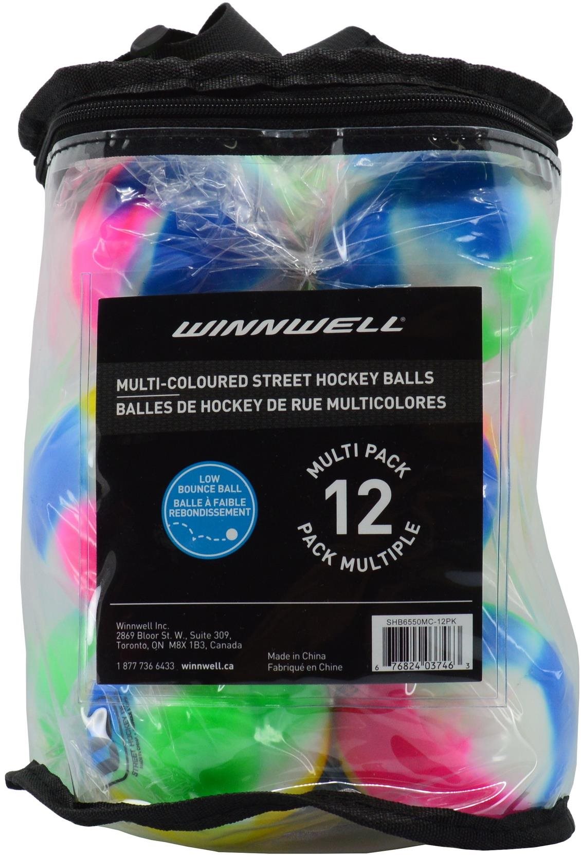 Winnwell míčky Multicolour 12 kusů Mix, Medium