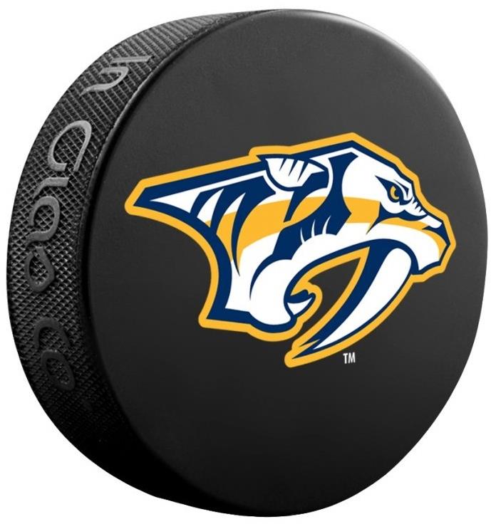 InGlasCo Fanouškovský puk NHL Logo Blister (1ks), Nashville Predators