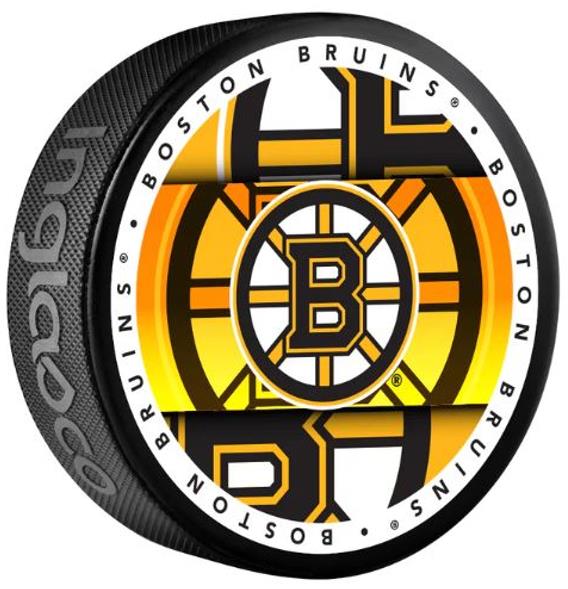 INGLASCO BOSTON BRUINS MEDALLION BLISTER Fanouškovský hokejový puk, černá, velikost