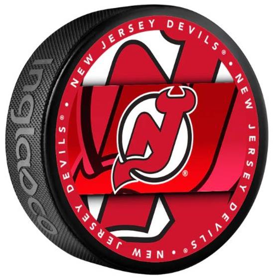 InGlasCo Fanouškovský puk NHL Medallion Blister (1ks), New Jersey Devils