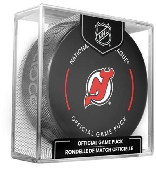 InGlasCo Fanouškovský puk NHL Official Game Puck (1ks), New Jersey Devils