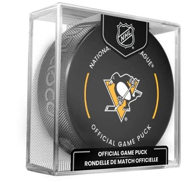 InGlasCo Fanouškovský puk NHL Official Game Puck (1ks), Pittsburgh Penguins