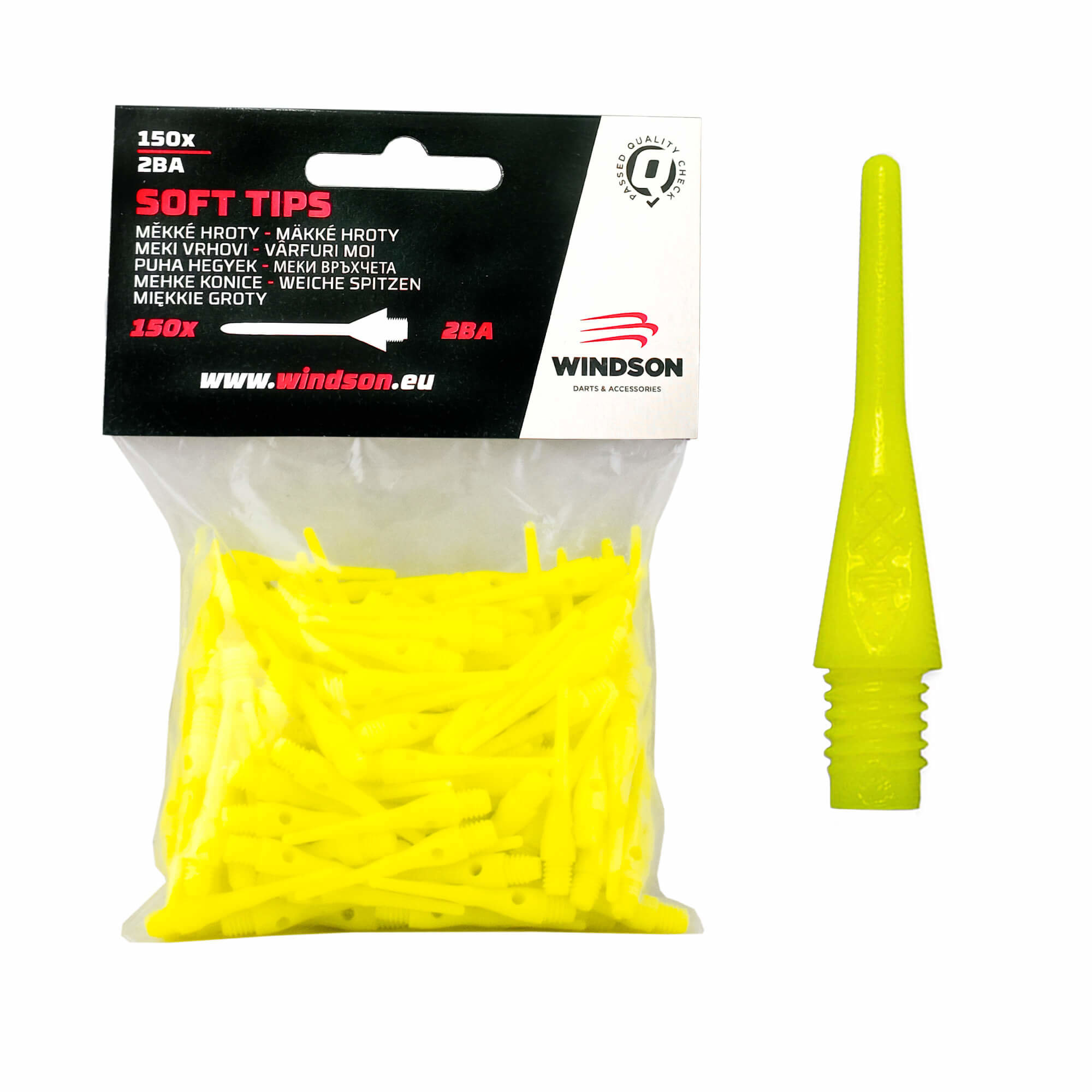 Windson Micro Plastové hroty 18 mm, 150 ks, žluté