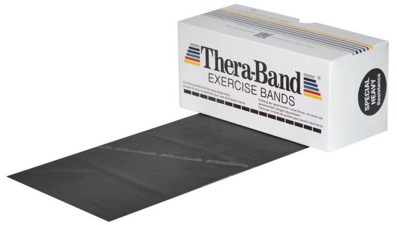 THE HYGENIC COMPANY Thera-Band posilovací guma 5,5 m, černá, speciálně silná