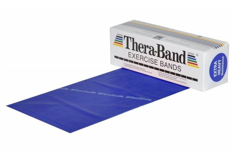THE HYGENIC COMPANY Thera-Band posilovací guma 5,5 m, modrá, extra silná