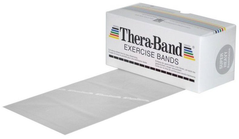 THE HYGENIC COMPANY Thera-Band posilovací guma 5,5 m, stříbrná, super silná