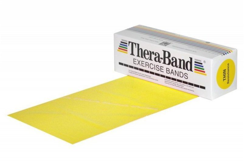 THE HYGENIC COMPANY Thera-Band posilovací guma 5,5 m, žlutá, slabá