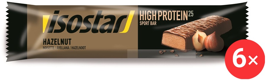 Isostar 25 % protein bar 6 x 35g, oříšek