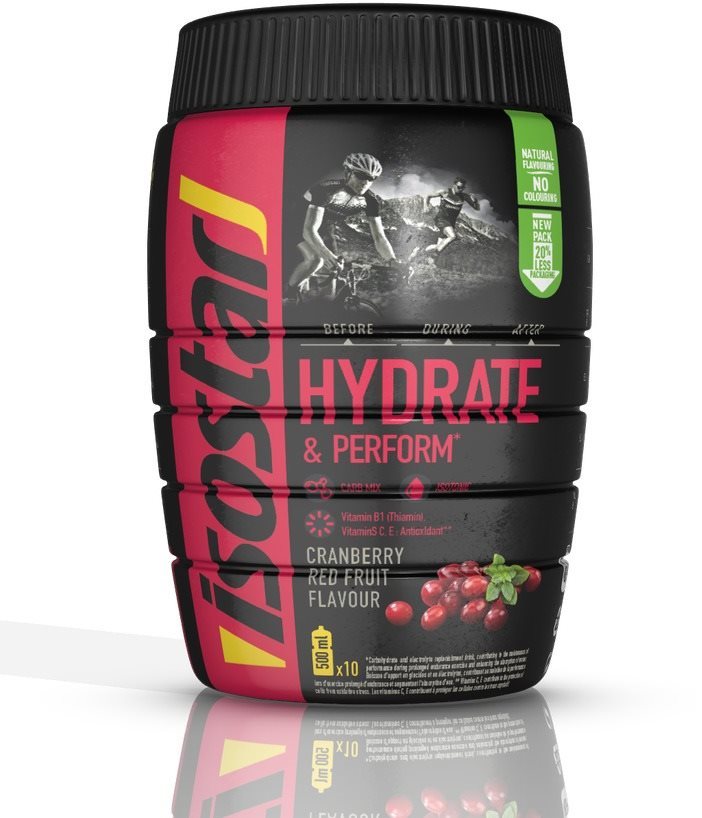 Isostar Hydrate & Perform powder 400 g, brusinka