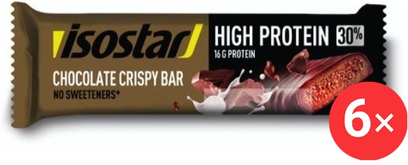 Isostar HighProtein30 6 x 55g, Chocolate Crispy Bar