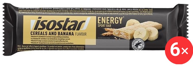 Isostar Energy sport bar 6 x 40 g, banán