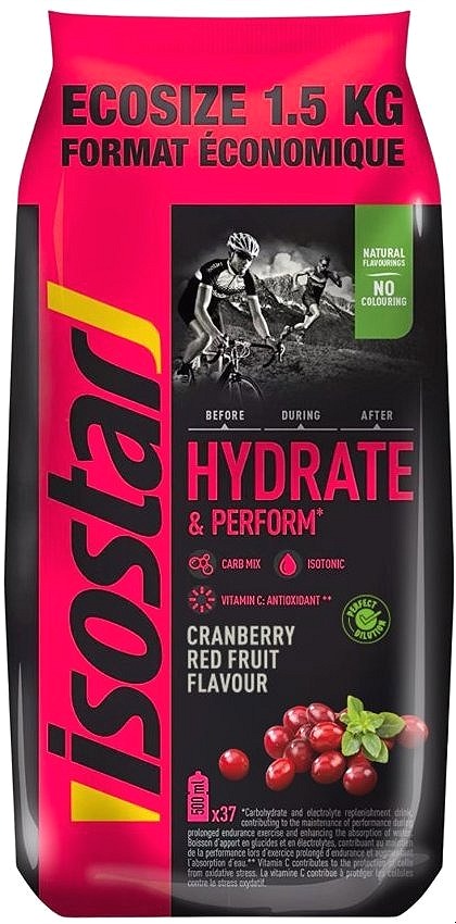 Isostar Hydrate & Perform powder 1500 g, brusinka